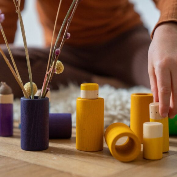 NWT Grapat Wooden Toys LO Set - Basic Colours - Picture 6 of 7